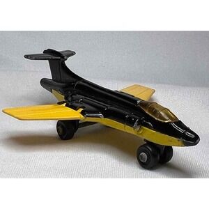 Vintage MATCHBOX No 2 Jet 52 Lesney Made In England Black Yellow Aidrplane 1981